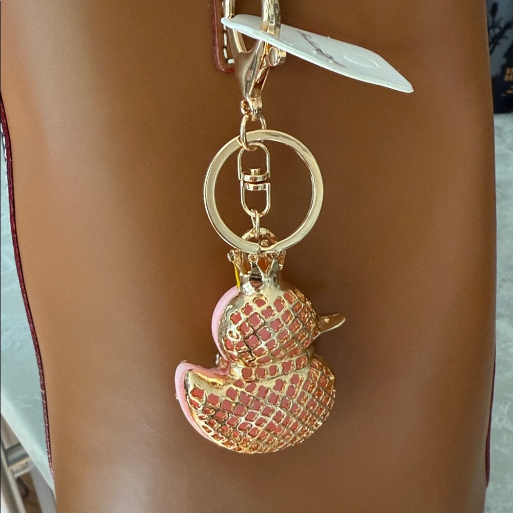 Duck PINK bling bag charm/keychain - Picture 4 of 4